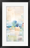 Teal Abstract Panel II Framed Print