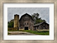 The Old Barn and Silo Fine Art Print