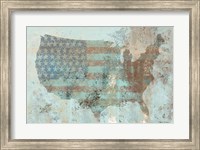 Vintage USA Map Fine Art Print