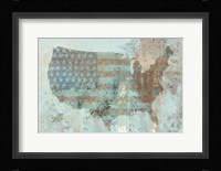 Vintage USA Map Fine Art Print