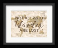 Rustic World Map Cream-Wander Fine Art Print