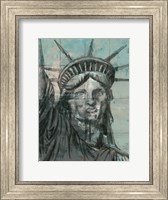 Statue Of Liberty Charcoal Fine Art Print