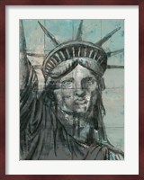 Statue Of Liberty Charcoal Fine Art Print