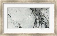 Black and White Marble Panel Trio I Fine Art Print