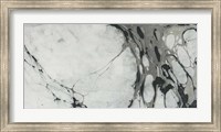 Black and White Marble Panel Trio I Fine Art Print