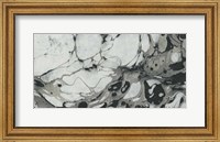 Black and White Marble Panel Trio II Fine Art Print