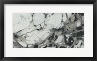 Black and White Marble Panel Trio II Framed Print