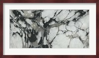 Black and White Marble Panel Trio III Fine Art Print