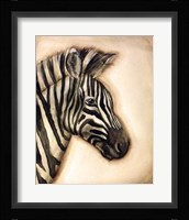 Zebra Portrait Framed Print