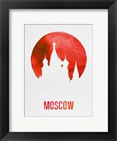 Moscow Landmark Red Fine Art Print