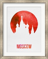 Moscow Landmark Red Fine Art Print