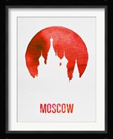 Moscow Landmark Red Fine Art Print