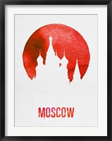 Moscow Landmark Red Fine Art Print