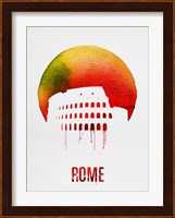 Rome Landmark Red Fine Art Print