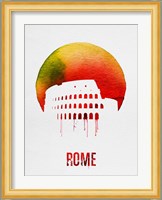 Rome Landmark Red Fine Art Print