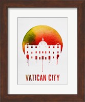 Vatican City Landmark Red Fine Art Print