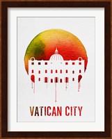 Vatican City Landmark Red Fine Art Print