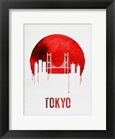 Tokyo Skyline Red Fine Art Print
