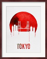 Tokyo Skyline Red Fine Art Print