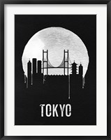 Tokyo Skyline Black Fine Art Print