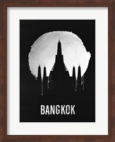 Bangkok Landmark Black Fine Art Print
