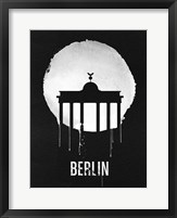 Berlin Landmark Black Fine Art Print