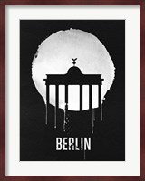Berlin Landmark Black Fine Art Print