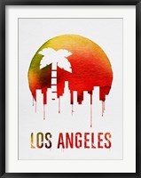 Los Angeles Landmark Red Fine Art Print