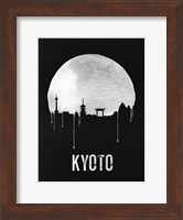 Kyoto Skyline Black Fine Art Print