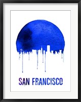 San Francisco Skyline Blue Fine Art Print