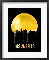 Los Angeles Skyline Yellow Fine Art Print