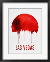 Las Vegas Skyline Red Fine Art Print