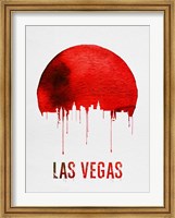 Las Vegas Skyline Red Fine Art Print