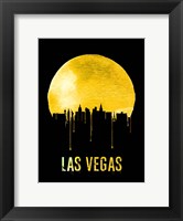 Las Vegas Skyline Yellow Fine Art Print