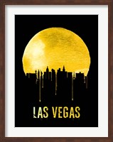 Las Vegas Skyline Yellow Fine Art Print