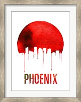 Phoenix Skyline Red Fine Art Print