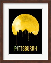 Pittsburgh Skyline Yellow Fine Art Print