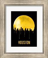 Houston Skyline Yellow Fine Art Print