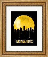 Indianapolis Skyline Yellow Fine Art Print