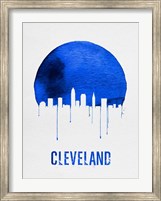 Cleveland Skyline Blue Fine Art Print