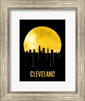 Cleveland Skyline Yellow Fine Art Print