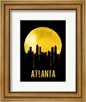Atlanta Skyline Yellow Fine Art Print