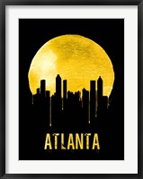 Atlanta Skyline Yellow Fine Art Print