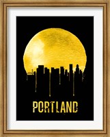 Portland Skyline Yellow Fine Art Print