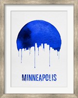 Minneapolis Skyline Blue Fine Art Print