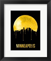 Minneapolis Skyline Yellow Fine Art Print