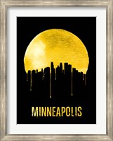 Minneapolis Skyline Yellow Fine Art Print