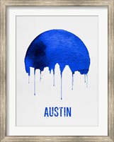 Austin Skyline Blue Fine Art Print