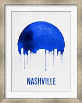 Nashville Skyline Blue Fine Art Print