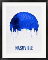Nashville Skyline Blue Fine Art Print